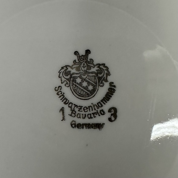 Schwarzenhammer Porcelain Reticulated Plate With Floral Design, Vintage Mid 20th - Picture 6 of 7